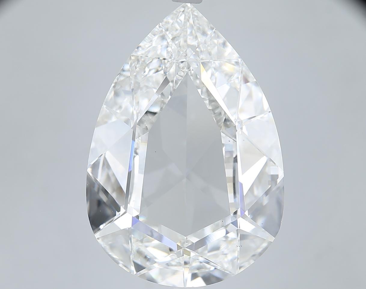 16.47 CT Pear Rose Cut Lab Grown Diamond for Engagement Ring or Anniversary Gift | IGI Certified | Best for Necklace or Bracelet