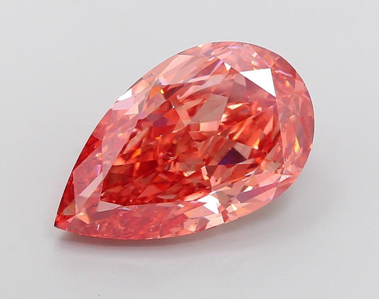 9 CT Pink Pear Cut Lab Grown Diamond for Engagement Ring