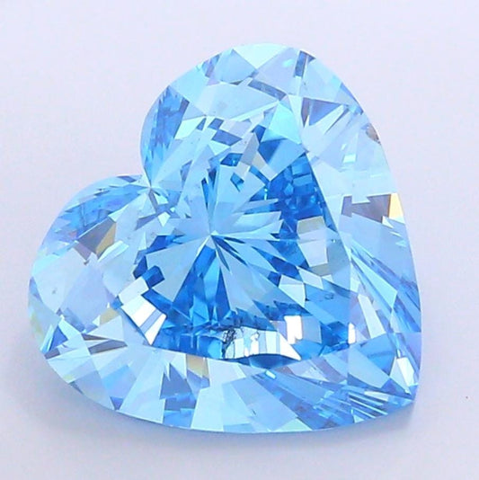 10 CT Blue Heart Cut Lab Grown Diamond for Engagement Ring | IGI Certified | Diamond for Wedding Gift or Anniversary Gift