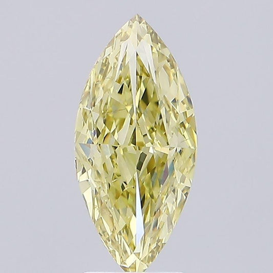3.20 CT Marquise Intense Yellow Lab Grown Diamond For Engagement Ring