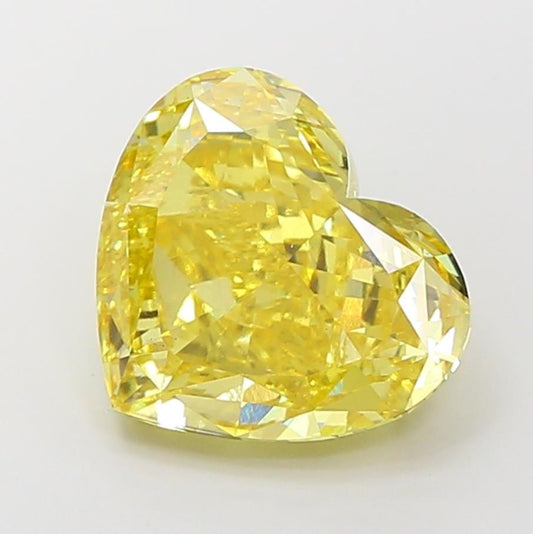 8 CT Yellow Heart Lab Grown Diamond for Engagement Ring | IGI Certified | Diamond for Anniversary Gift or Wedding Gift | Gift for Wife