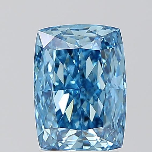Unique 1 CT Blue Cushion Cut Lab Grown Diamond for Engagement Ring or Anniversary Gift | IGI Certified