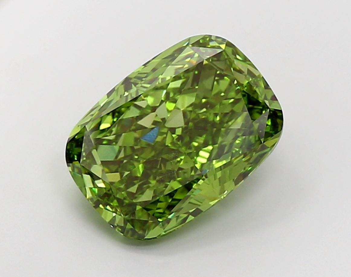11 CT Green Cushion Lab Grown Diamond for Engagement Ring | IGI Certified | Diamond for Necklace or Bracelet