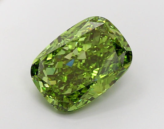 11 CT Green Cushion Lab Grown Diamond for Engagement Ring | IGI Certified | Diamond for Necklace or Bracelet