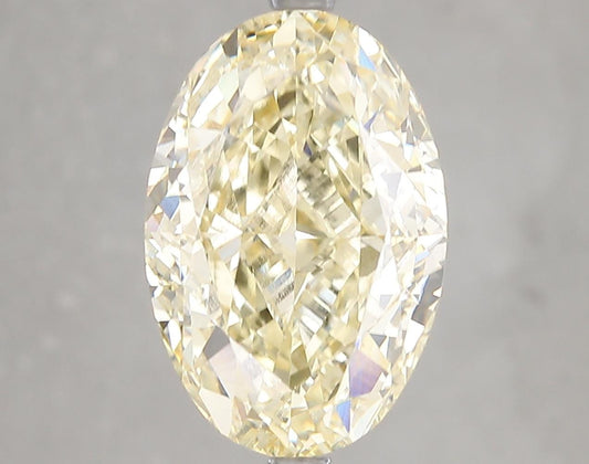 7 CT Oval Shape Yellow Artificial Diamond For Engagement Ring | Custom Jewelry
