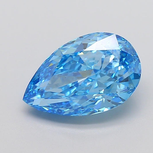 6.18 CT Blue Pear Cut Lab Grown Diamond for Necklace | Diamond for Bracelet or Necklace | IGI Certified | Best Gift for Girl