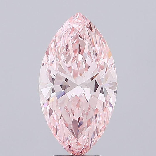 5.27 CT Vivid Pink Marquise Lab Grown Diamond For Engagement Ring