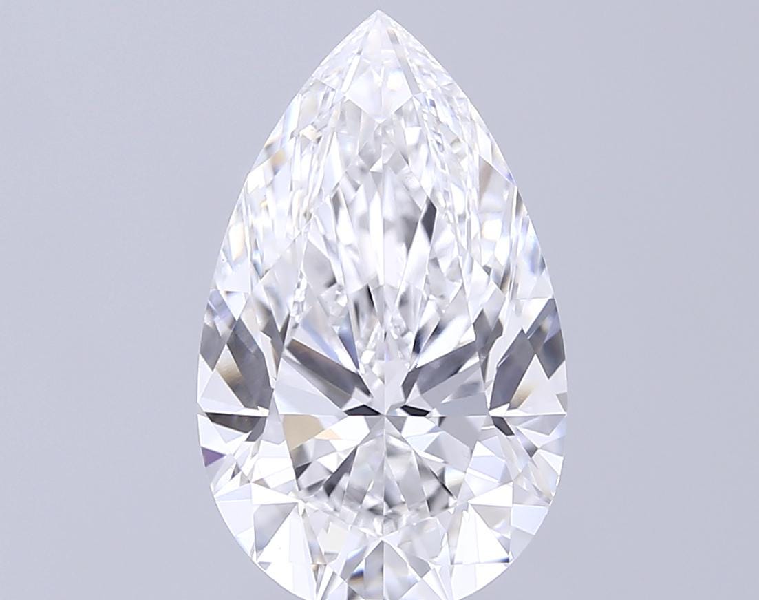 5.58 CT Pear Loose Lab Grown Diamond | Lab Created Diamond for Engagement Ring | Best Lab Diamond for Anniversary Gift