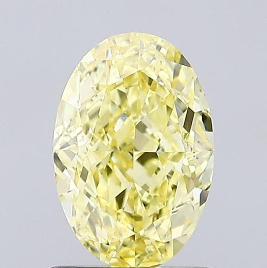1.25 CT Yellow Oval Cut Lab Grown Diamond for Anniversary Gift | Best Diamond for Engagement Ring or Jewelry