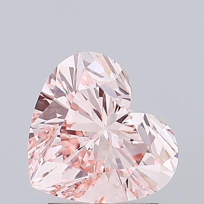 1.58 CT Heart Shape Pink Lab Grown Diamond For Engagement Ring