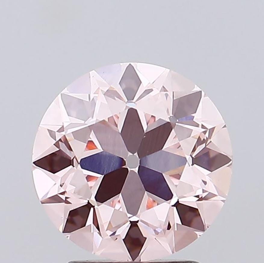 2.40 CT Pink Round Cut Lab Grown Diamond for Engagement Ring | IGI Certified | Diamond for Jewelry | Gift for Wife