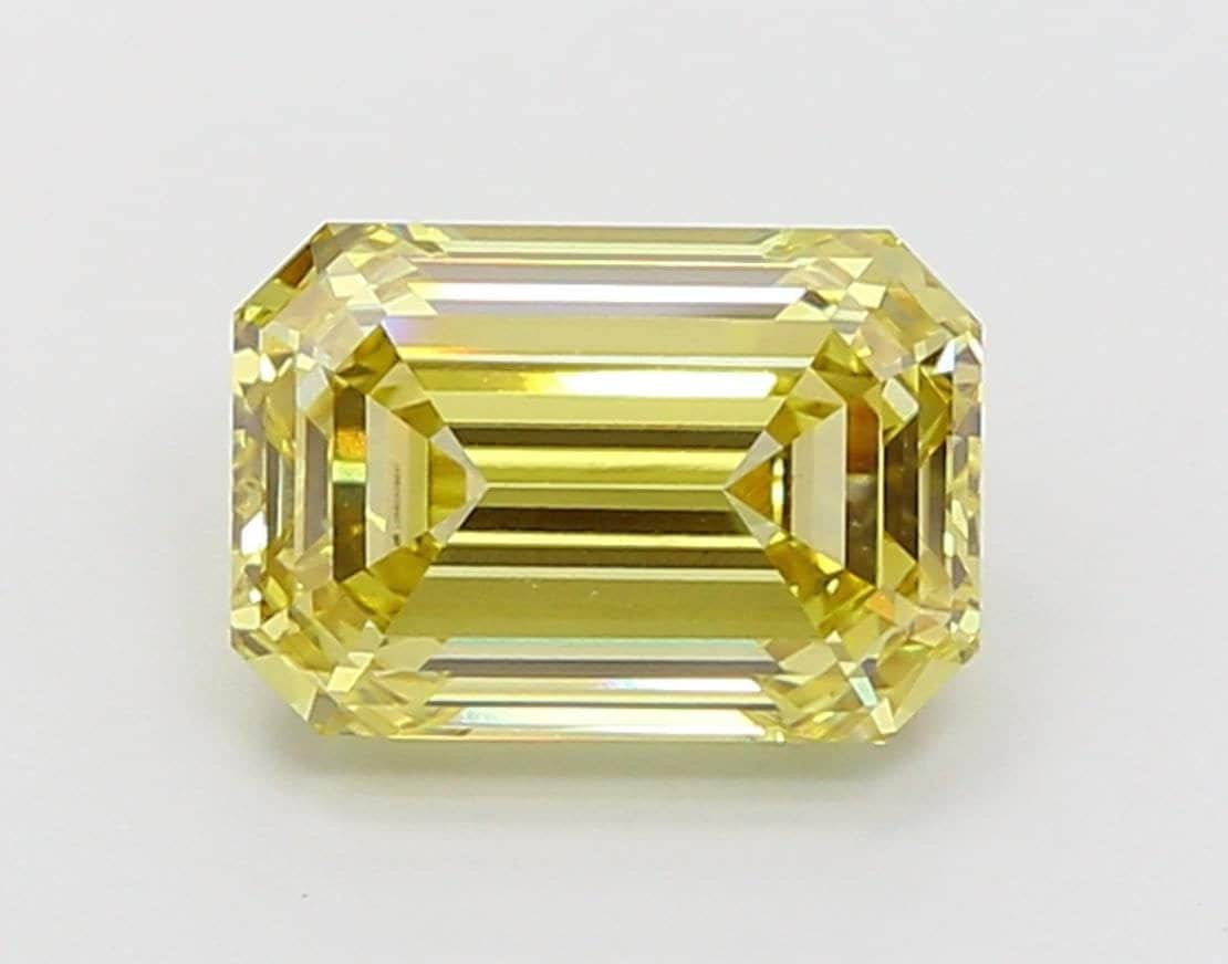 3.08 CT Fancy Intense Yellow Color IGI Certified Lab Grown Diamond