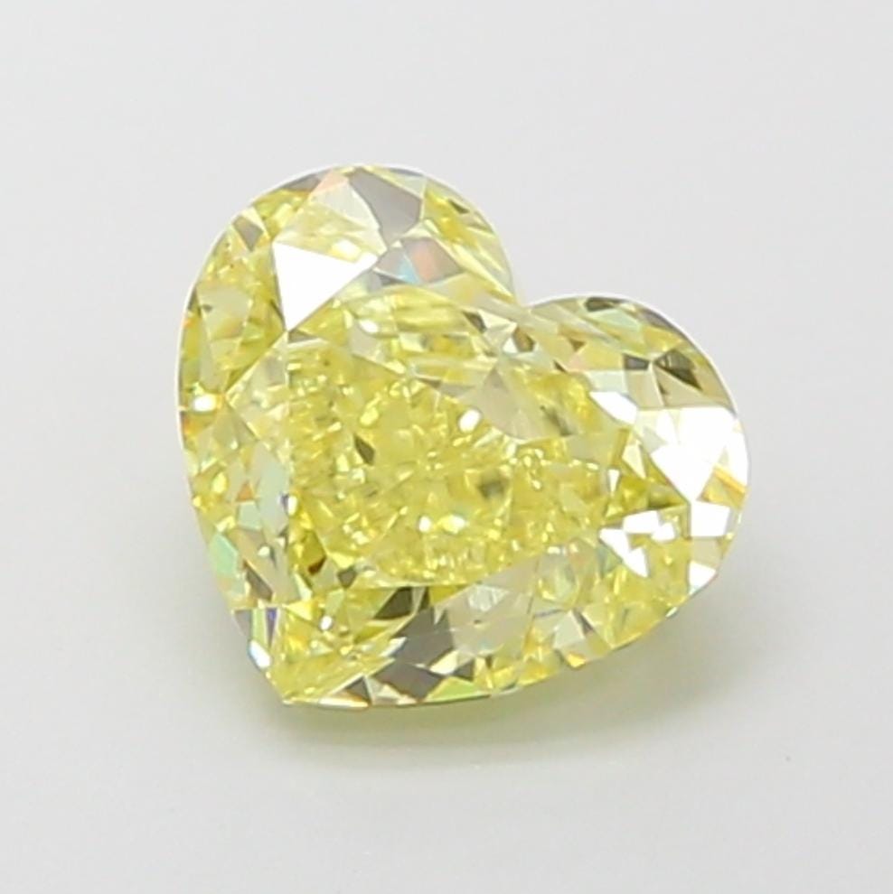 2 CT Yellow Heart Lab Grown Diamond for Anniversary Gift | IGI Certified | Diamond for Necklace or Bracelet | Gift for Mother