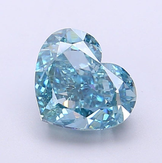 2 CT Blue Heart Cut Lab Grown Diamond | IGI Certified | Diamond for Engagement Ring or Anniversary Gift | Gift for Girl