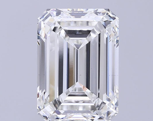 6 CT-VS1 Clarity F Color Emerald Cut Lab Grown Diamond For Engagement Ring