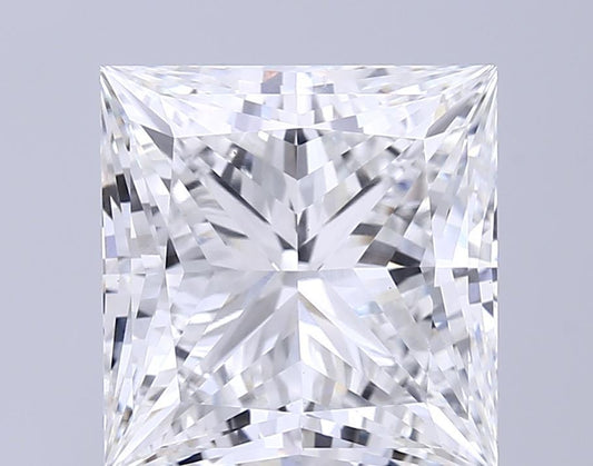 7 CT Princess Cut Lab Grown IGI Certified Diamond For Engagement Hidden Halo Ring