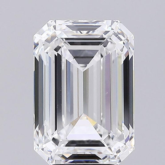 7 CT Emerald Cut Lab Grown Diamond For Engagement Bezel Ring | IGI Certified Diamond