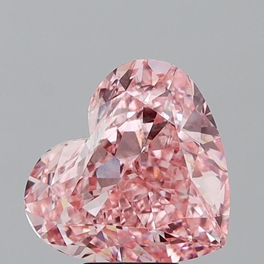 7 CT Pink Heart Cut Lab Grown Diamond for Engagement Ring
