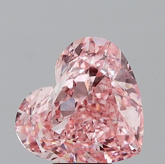 7 CT Pink Heart Cut Lab Grown Diamond for Engagement Ring