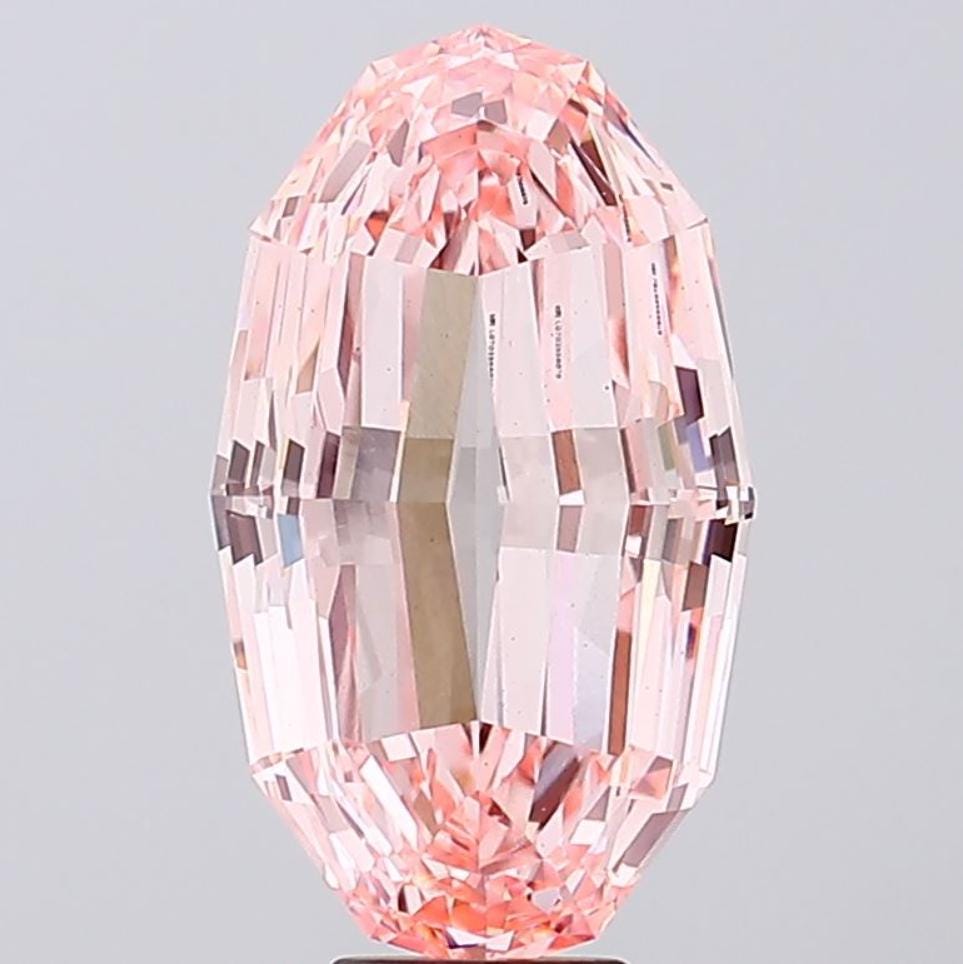 11.16 CT Pink Oval Lab Grown Diamond for Anniversary Gift | IGI Certified | Best for Wedding Gift or Engagement Ring | Gift for Girl
