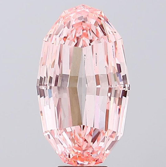 11.16 CT Pink Oval Lab Grown Diamond for Anniversary Gift | IGI Certified | Best for Wedding Gift or Engagement Ring | Gift for Girl