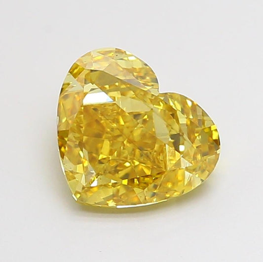 2 CT Yellow Heart Cut Lab Grown Diamond for Engagement Ring | IGI Certified | Best Diamond for Anniversary Gift or Wedding Gift