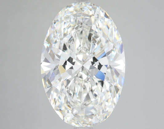 6 CT Oval Shape Lab Created Diamond For Engagement Solitaire & Hidden Halo Ring