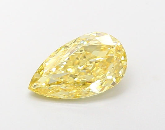 2 CT Yellow Pear Cut Lab Grown Diamond for Anniversary Gift | IGI Certified | Diamond for Necklace or Anklet