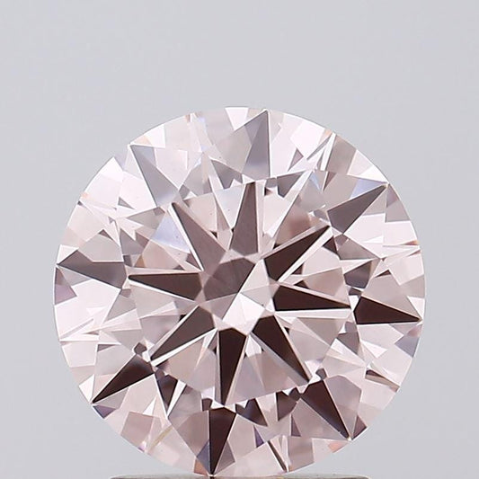 2 CT Round Pink Lab Grown Diamond For Engagement Ring | IGI Certified