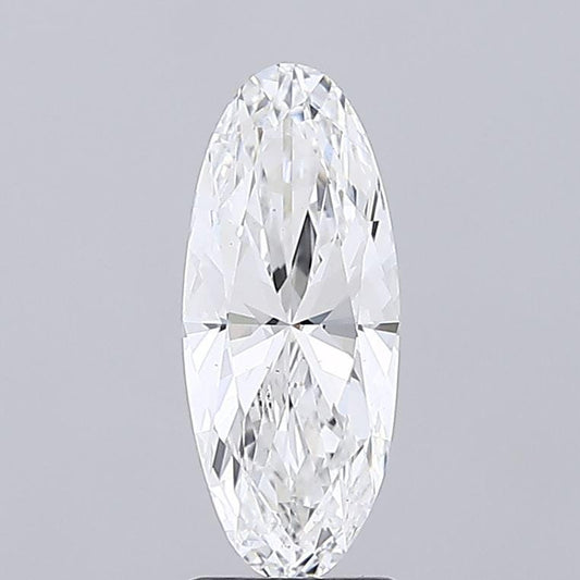 Unique 2.19 CT Long Oval Shape Lab Created Diamond for Engagement Ring or Anniversary Gift | IGI Certified