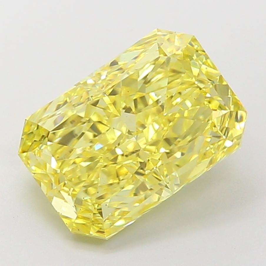 3 CT Yellow Radiant Cut Lab Grown Diamond