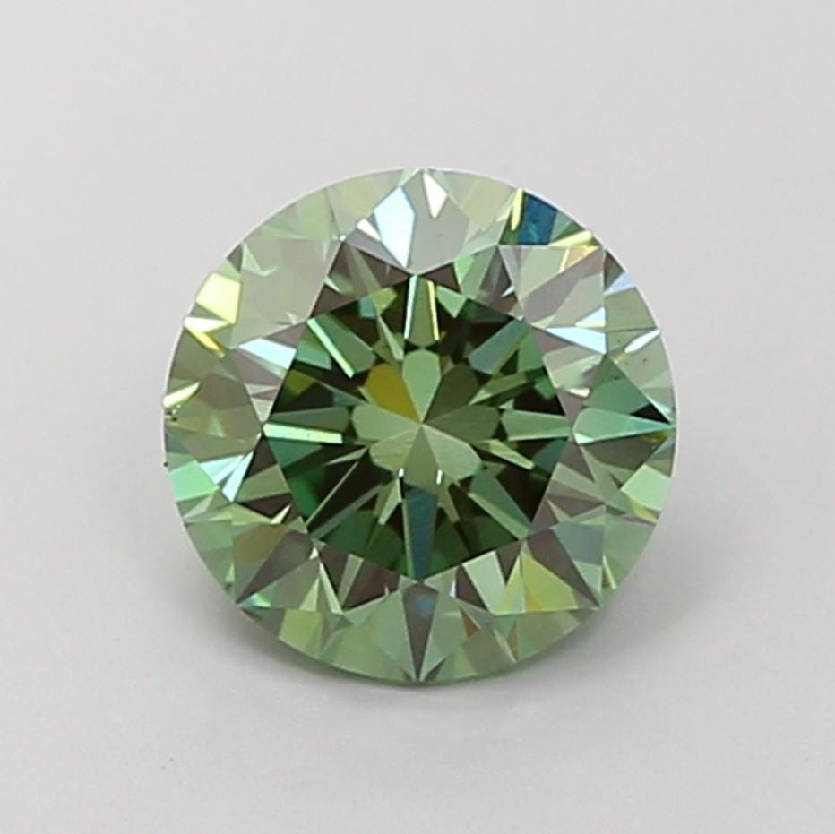 2 CT Green Round Cut Lab Grown Diamond for Engagement Ring | IGI Certified | Diamond for Anniversary Gift or Wedding Gift
