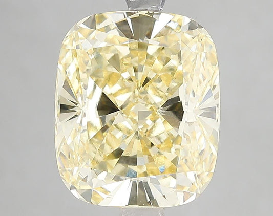 5.16 CT Cushion Cut Intense Yellow Lab Grown Diamond For Engagement Ring