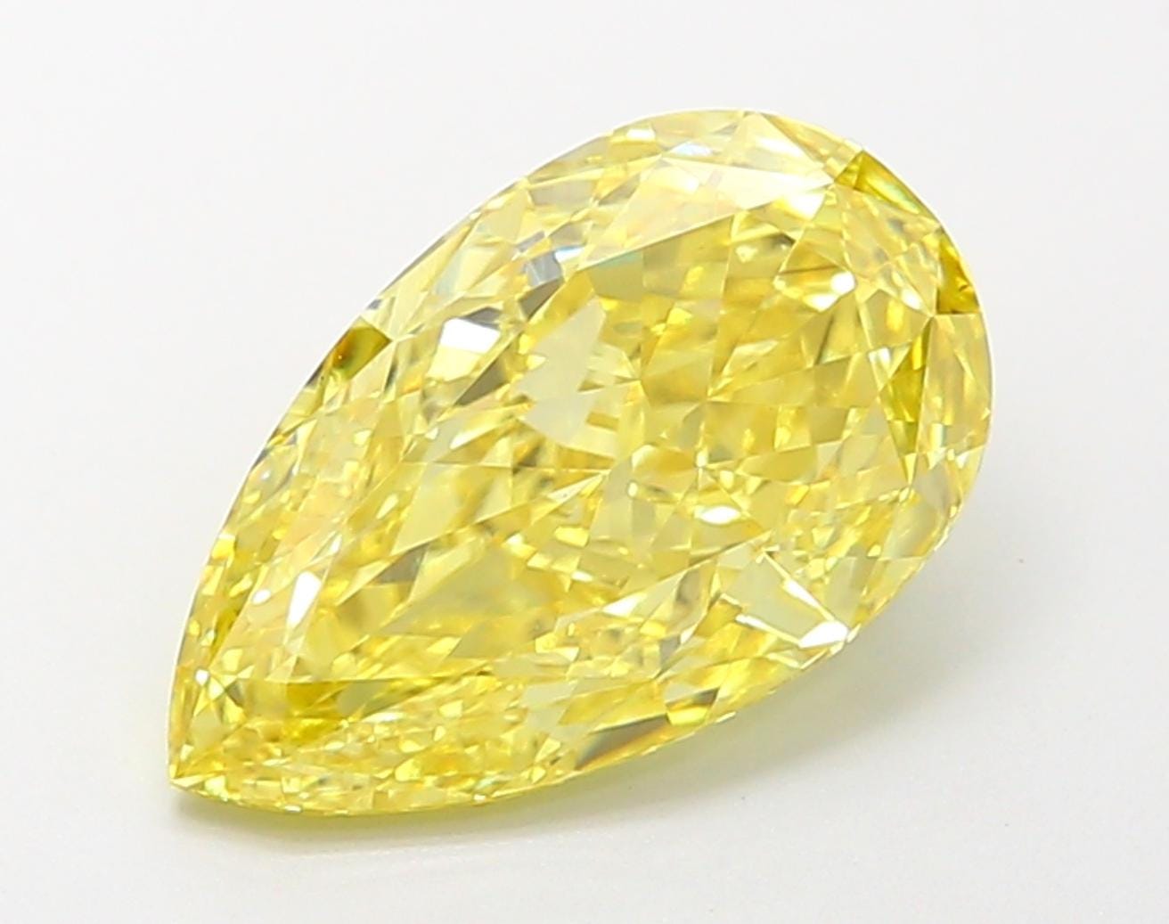 3 CT Yellow Pear Cut Lab Grown Diamond for Engagement Ring | IGI Certified | Diamond for Anniversary Gift or Wedding Gift