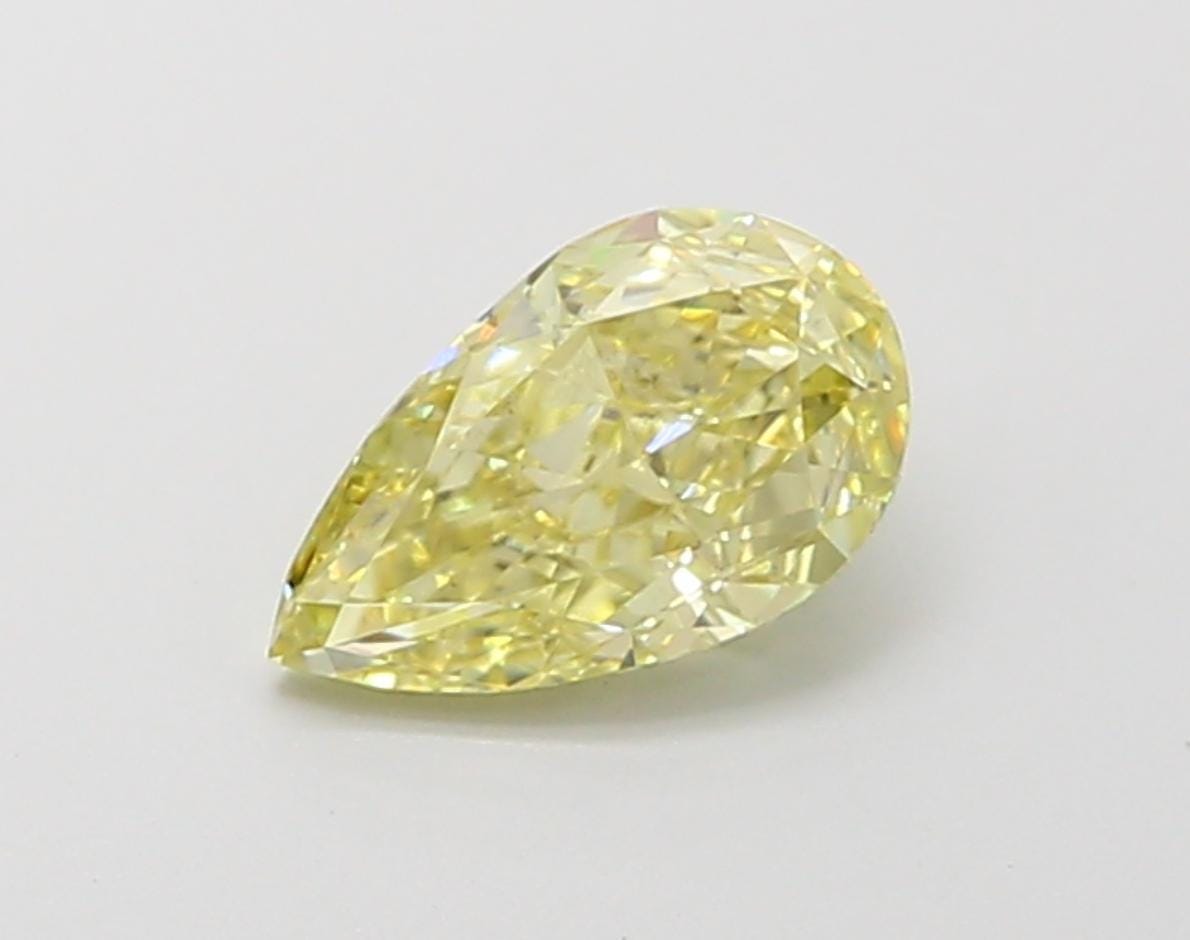 1 CT Yellow Pear Shape Lab Grown Diamond | IGI Certified | Diamond for Anniversary Gift or Wedding Gift