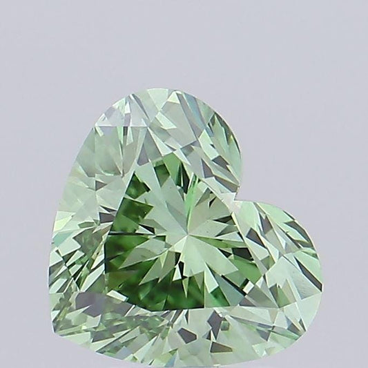 3 CT Heart Shape Vivid Green Lab Grown Diamond For Engagement Ring