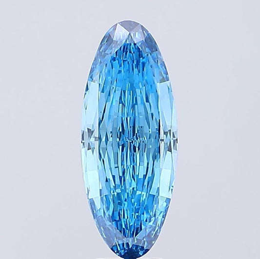 5 CT Blue Oval Lab Grown Diamond for Engagement Ring