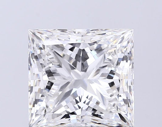 6.55 CT Princess Cut Lab Grown Diamond For Engagement Halo And Solitaire Ring