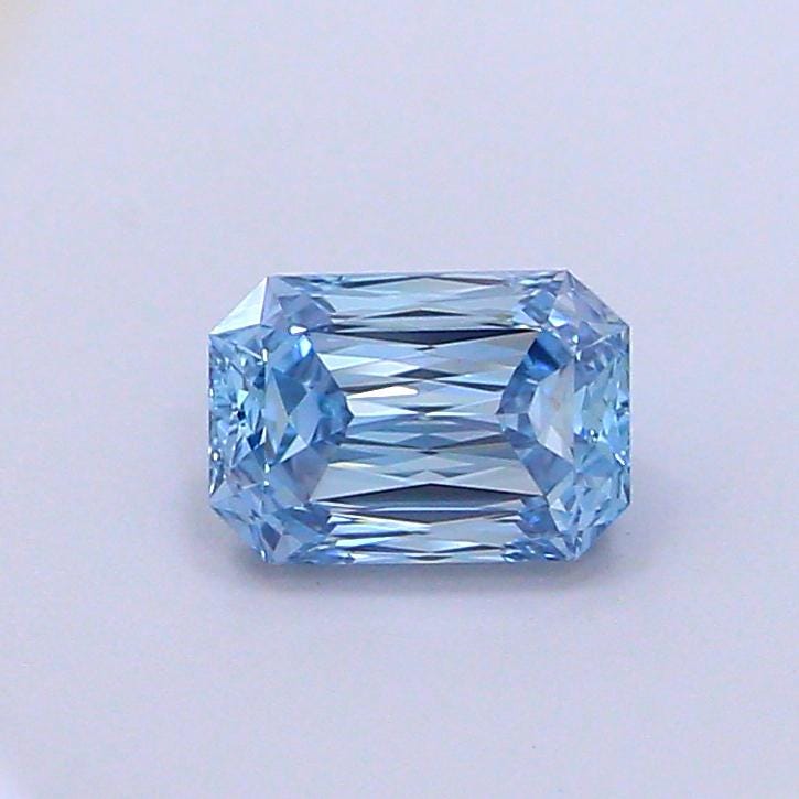 1 CT-VVS2 Blue Emerald Criss Cut Lab Created Diamond for Engagement Ring or Anniversary Gift | IGI Certified