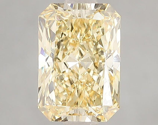 2 CT Radiant Cut Intense Yellow Lab Grown(CVD) Diamond For Engagement Ring | Custom Engagement Ring