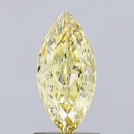 1.16 CT Marquise Intense Yellow Lab Grown Diamond For Engagement Ring