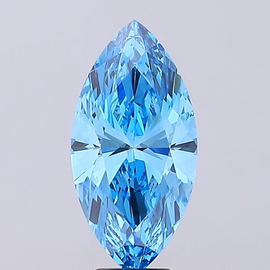 6 CT Marquise Vivid Blue Lab Grown Diamond For Engagement Ring