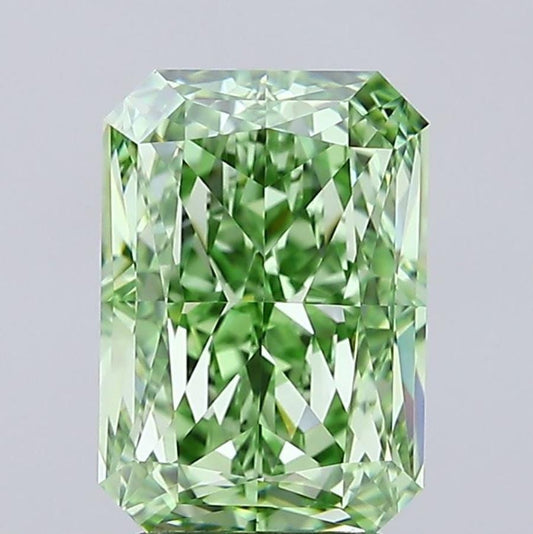 3 CT Green Radiant Cut Lab Grown Diamond | IGI Certified | Best Diamond for Necklace or Bracelet | Gift for Husband