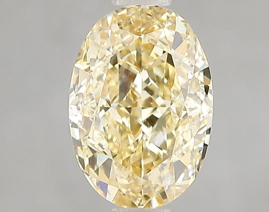 2 CT Oval Intense Yellow Lab Grown Diamond For Engagement Ring