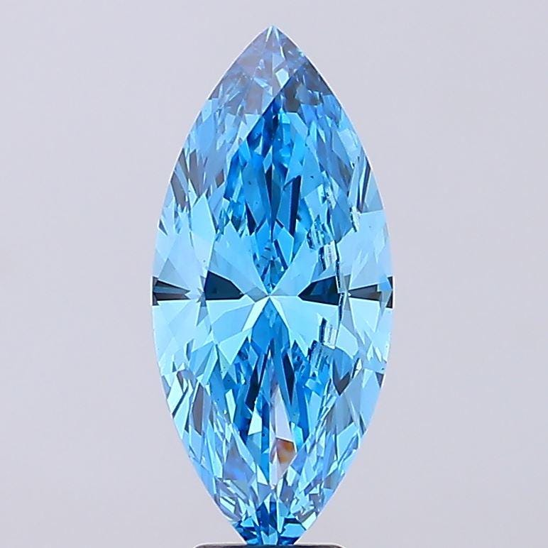 6 CT Marquise Vivid Blue Lab Grown(CVD) Ecofriendly Diamonds