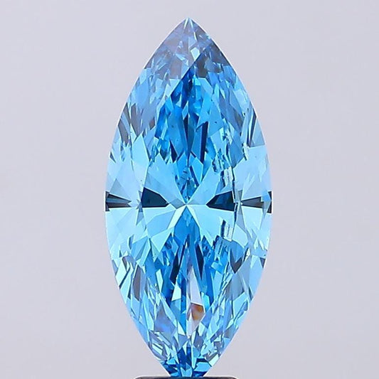 6 CT Marquise Vivid Blue Lab Grown(CVD) Ecofriendly Diamonds