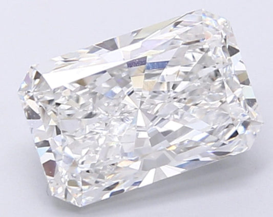 3 CT Radiant Cut E- VVS2 Lab Grown Diamond - IGI Certified